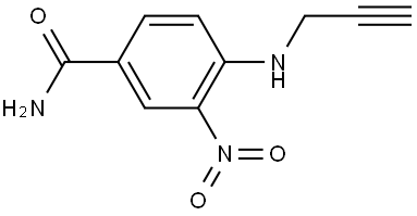 Benzamide, 3-nitro-4-(2-propyn-1-ylamino)- Struktur