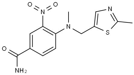 Benzamide, 4-[methyl[(2-methyl-5-thiazolyl)methyl]amino]-3-nitro- Structure