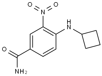 Benzamide, 4-(cyclobutylamino)-3-nitro- Struktur