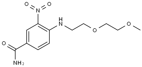 Benzamide, 4-[[2-(2-methoxyethoxy)ethyl]amino]-3-nitro- Structure