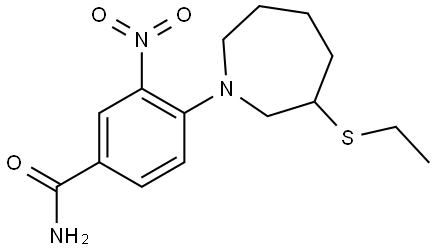 Benzamide, 4-[3-(ethylthio)hexahydro-1H-azepin-1-yl]-3-nitro-|