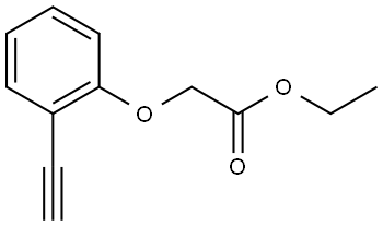 Ethyl 2-(2-ethynylphenoxy)acetate Struktur