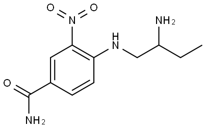 Benzamide, 4-[(2-aminobutyl)amino]-3-nitro- Structure