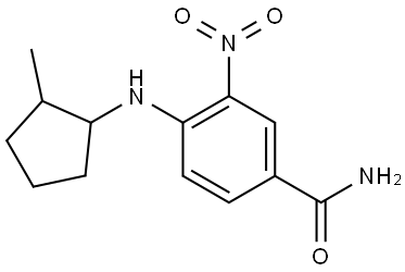 Benzamide, 4-[(2-methylcyclopentyl)amino]-3-nitro- Struktur