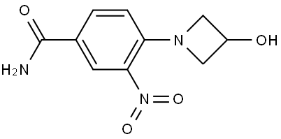 Benzamide, 4-(3-hydroxy-1-azetidinyl)-3-nitro- Struktur