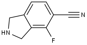 4-Fluoroisoindoline-5-carbonitrile Struktur