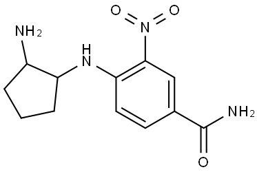 Benzamide, 4-[(2-aminocyclopentyl)amino]-3-nitro- Struktur