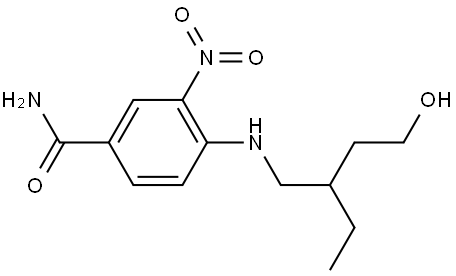 Benzamide, 4-[(2-ethyl-4-hydroxybutyl)amino]-3-nitro-|