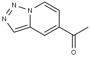 1-([1,2,3]Triazolo[1,5-a]pyridin-5-yl)ethan-1-one Struktur