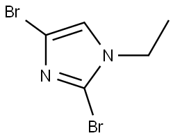 2,4-dibromo-1-ethyl-1H-imidazole Struktur