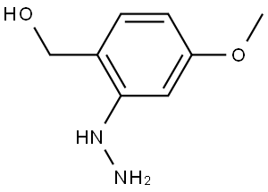 Benzenemethanol, 2-hydrazinyl-4-methoxy- Struktur
