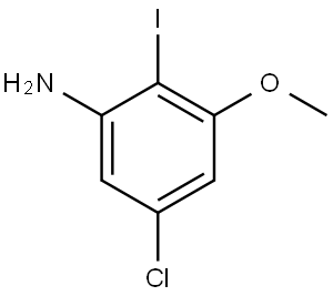 5-Chloro-2-iodo-3-methoxyaniline Struktur