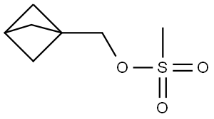 Bicyclo[1.1.1]pentane-1-methanol, 1-methanesulfonate Struktur