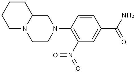 Benzamide, 3-nitro-4-(octahydro-2H-pyrido[1,2-a]pyrazin-2-yl)- Struktur