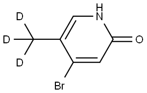 4-bromo-5-(methyl-d3)pyridin-2-ol Struktur