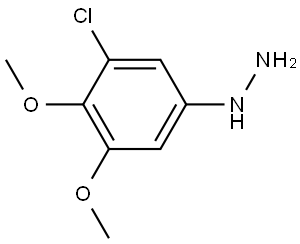 Hydrazine, (3-chloro-4,5-dimethoxyphenyl)- Struktur