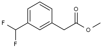 2-(3-(二氟甲基)苯基)乙酸甲酯 结构式