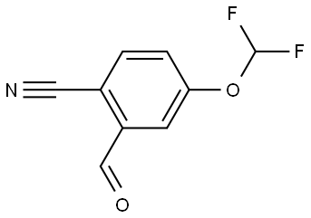 4-(二氟甲氧基)-2-甲酰基苯甲腈, 2386869-88-9, 结构式