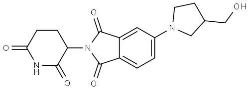 2-(2,6-dioxopiperidin-3-yl)-5-(3-(hydroxymethyl)pyrrolidin-1-yl)isoindoline-1,3-dione