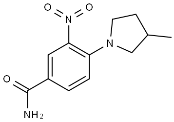 Benzamide, 4-(3-methyl-1-pyrrolidinyl)-3-nitro-|