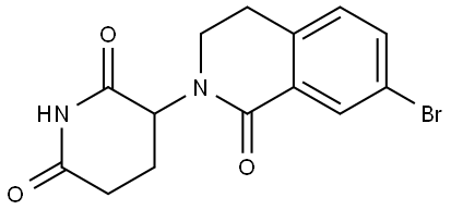 3-(7-溴-1-氧代-3,4-二氢异喹啉-2(1H)-基)哌啶-2,6-二酮, 2925069-91-4, 结构式