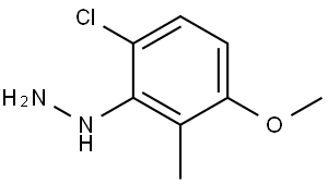 (6-Chloro-3-methoxy-2-methylphenyl)hydrazine Structure
