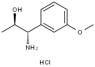 (1S,2R)-1-AMINO-1-(3-METHOXYPHENYL)PROPAN-2-OL HYDROCHLORIDE Struktur