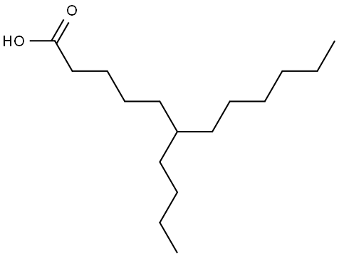 6-Butyldodecanoic acid Struktur