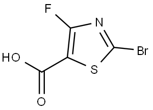 2-Bromo-4-fluorothiazole-5-carboxylic acid Struktur