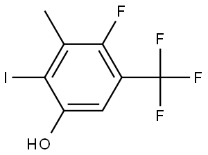 4-Fluoro-2-iodo-3-methyl-5-(trifluoromethyl)phenol Struktur