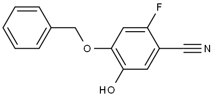 4-(Benzyloxy)-2-fluoro-5-hydroxybenzonitrile Struktur