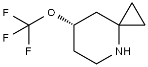 (S)-7-(Trifluoromethoxy)-4-azaspiro[2.5]octane Struktur