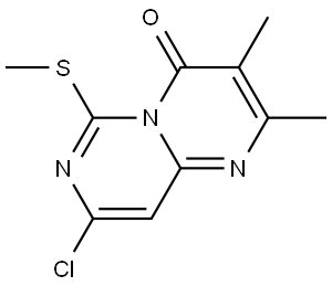 8-氯-2,3-二甲基-6-(甲基硫代)-4H-嘧啶[1,6-a]嘧啶-4-酮, 3092014-68-8, 结构式
