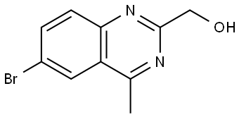 (6-Bromo-4-methylquinazolin-2-yl)methanol Struktur