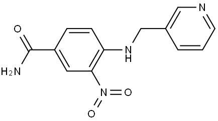 Benzamide, 3-nitro-4-[(3-pyridinylmethyl)amino]- Struktur