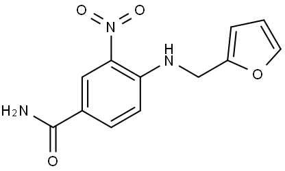 Benzamide, 4-[(2-furanylmethyl)amino]-3-nitro- Struktur