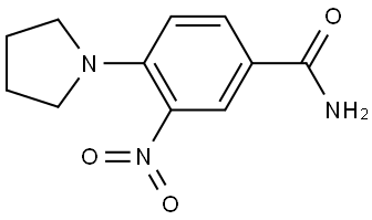Benzamide, 3-nitro-4-(1-pyrrolidinyl)- Struktur