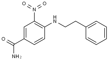 Benzamide, 3-nitro-4-[(2-phenylethyl)amino]- Struktur