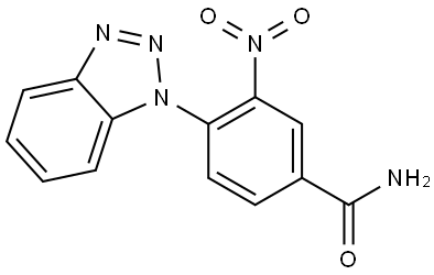 Benzamide, 4-(1H-benzotriazol-1-yl)-3-nitro- Structure