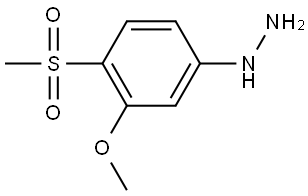 Hydrazine, [3-methoxy-4-(methylsulfonyl)phenyl]- Struktur