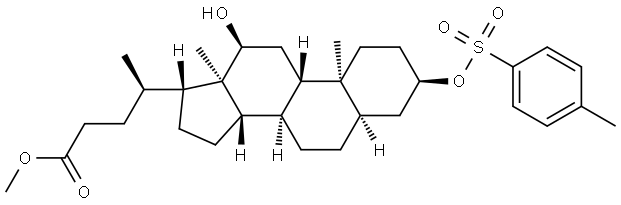 Cholan-24-oic acid, 12-hydroxy-3-[[(4-methylphenyl)sulfonyl]oxy]-, methyl ester, (3α,5β,12α)-|去氧胆酸杂质9