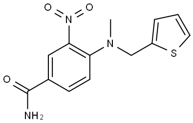 Benzamide, 4-[methyl(2-thienylmethyl)amino]-3-nitro- Struktur