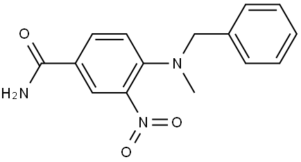 Benzamide, 4-[methyl(phenylmethyl)amino]-3-nitro- Struktur