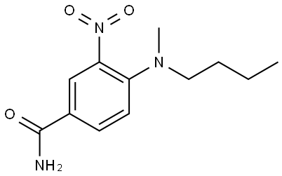 Benzamide, 4-(butylmethylamino)-3-nitro- Struktur