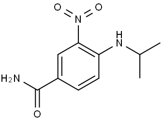 Benzamide, 4-[(1-methylethyl)amino]-3-nitro- Struktur