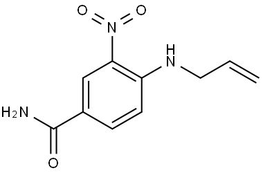 Benzamide, 3-nitro-4-(2-propen-1-ylamino)- Struktur