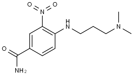 Benzamide, 4-[[3-(dimethylamino)propyl]amino]-3-nitro- Struktur