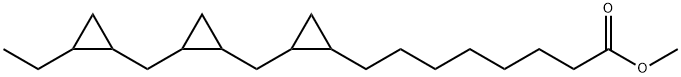 2-[[2-[(2-Ethylcyclopropyl)methyl]cyclopropyl]methyl]cyclopropaneoctanoic acid methyl ester Struktur