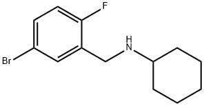 4-溴-2-(环己基氨基甲基)-1-氟苯, 1019568-30-9, 结构式