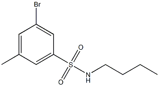 N-Butyl 3-broMo-5-MethylbenzenesulfonaMide Struktur